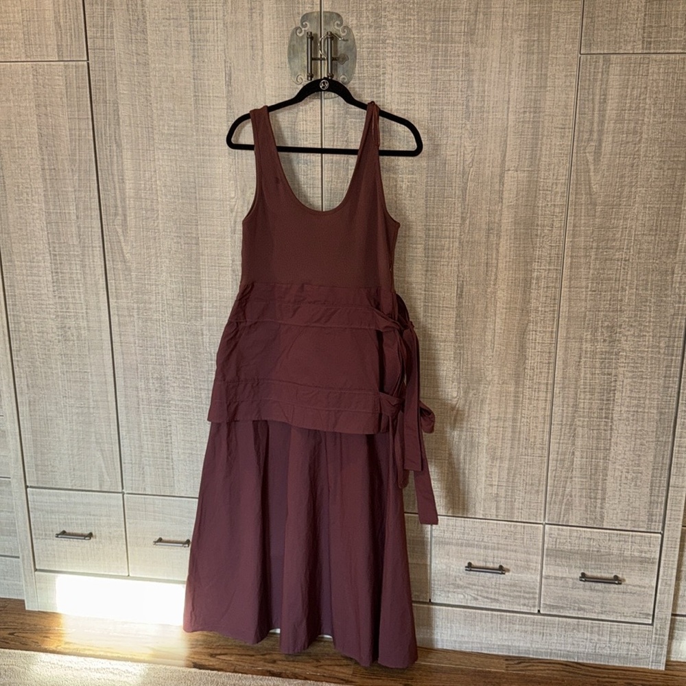 Zara‎ Contrastin Midi Dress